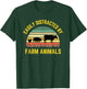 Funny Farmer Easily Distracted By Farm Animals Barnyard Cow T-Shirt - T-Shirt | Forest
