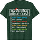 Christmas Bucket List Video Games Xmas Gamer Boys Kids Men T-Shirt - T-Shirt | Forest