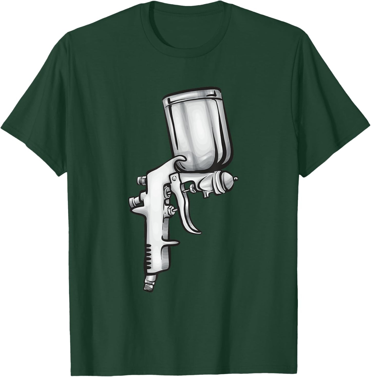 Spray Gun Auto Body Painter Automotive Car Painter T-Shirt - T-Shirt | Forest
