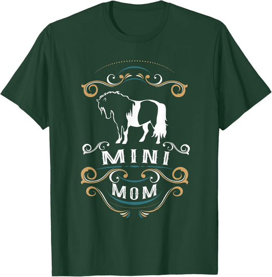 Mini Mom | Trending Miniature Horse T-Shirt - T-Shirt | Forest
