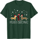 Dachshund Merry Christmas Cute Plaid Leopard Doxie Dog X-Mas Women Kids T-Shirt - T-Shirt | Forest