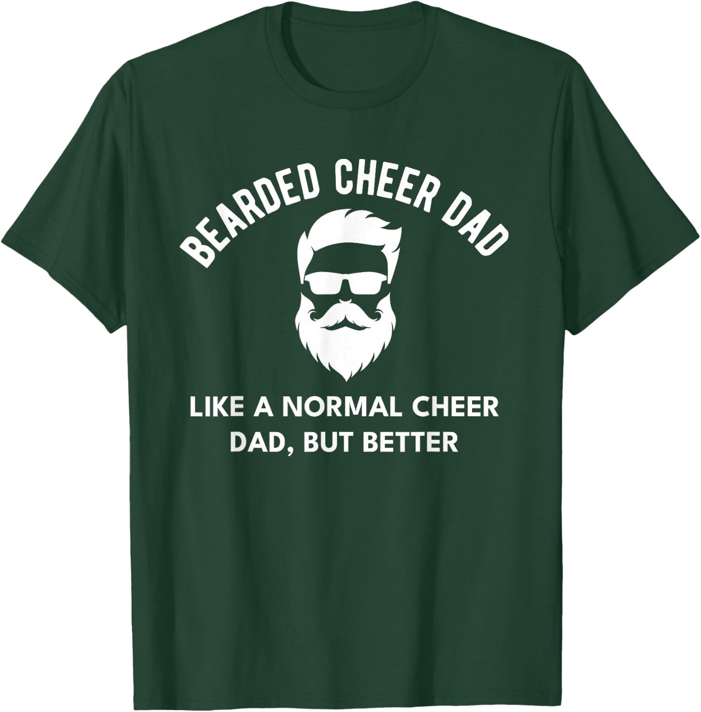 Cheer Dad Bearded Definition Cheerleading Funny T-Shirt - T-Shirt | Forest