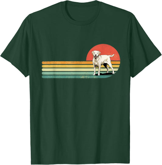 Retro Vintage Yellow Golden Labrador Retriever Dog Lab Owner Women Girls Kids T-Shirt - T-Shirt | Forest