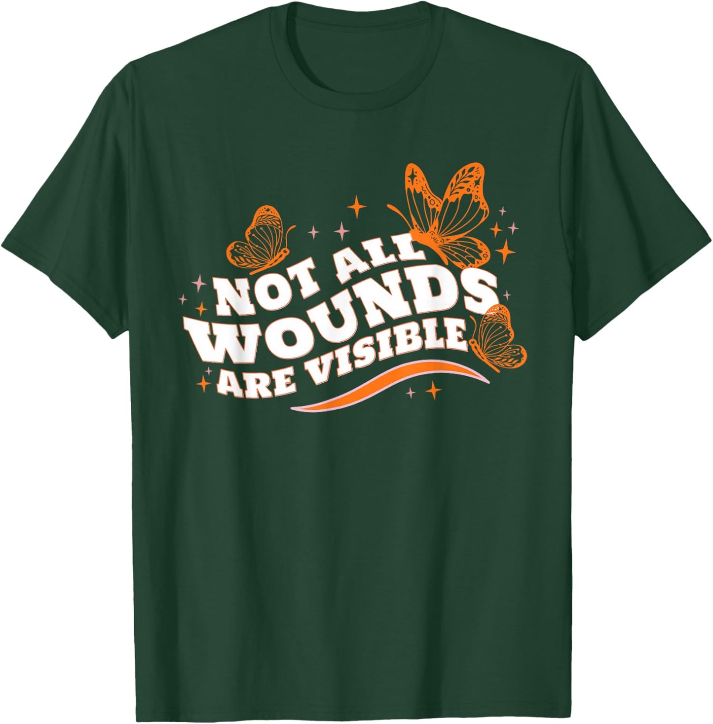 Multiple Sclerosis MS Awareness Not All Wounds Are Visible T-Shirt - T-Shirt | Forest