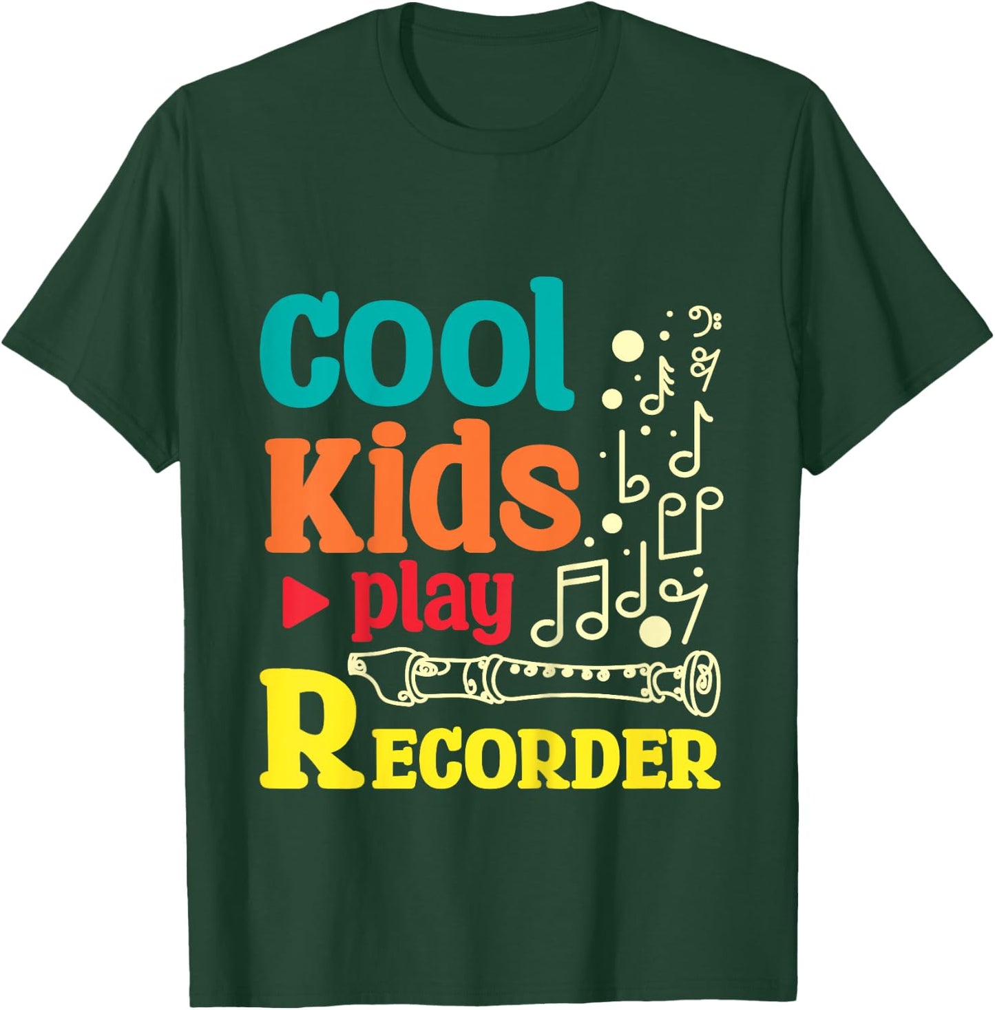 For children Cool kids play recorder T-Shirt - T-Shirt | Forest