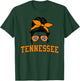 Tennessee State Women's Kids TN Orange Fan Messy Bun Hair T-Shirt - T-Shirt | Forest