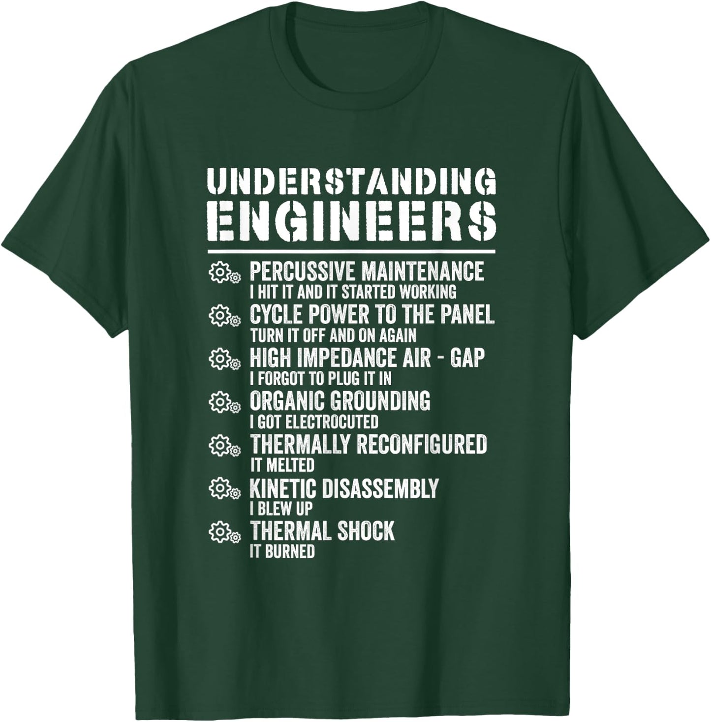 Explained Understanding Engineers Mechanical Engineering T-Shirt - T-Shirt | Forest