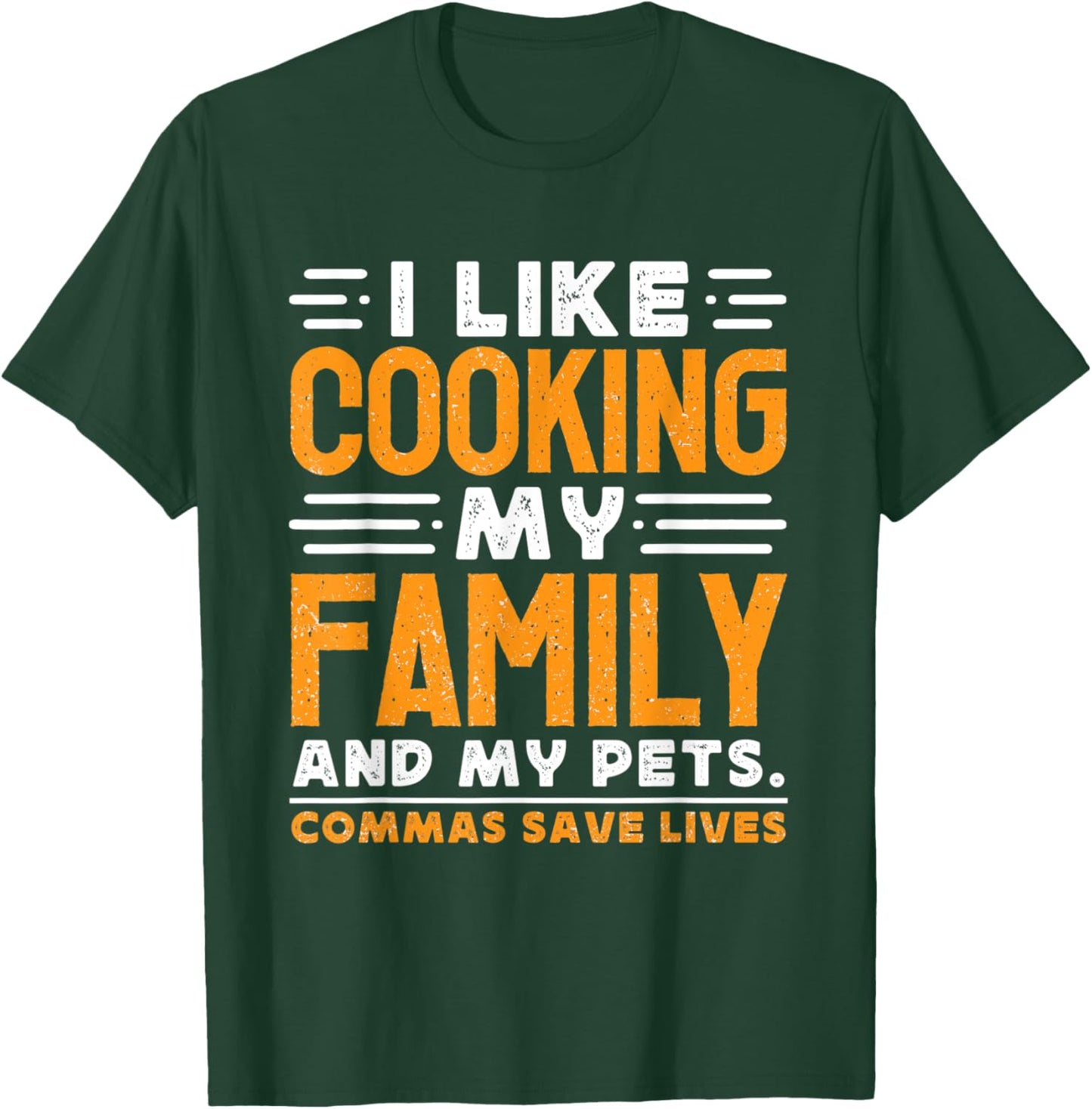Grammar Police Grammar Teacher - Commas Save Lives Men Women T-Shirt - T-Shirt | Forest