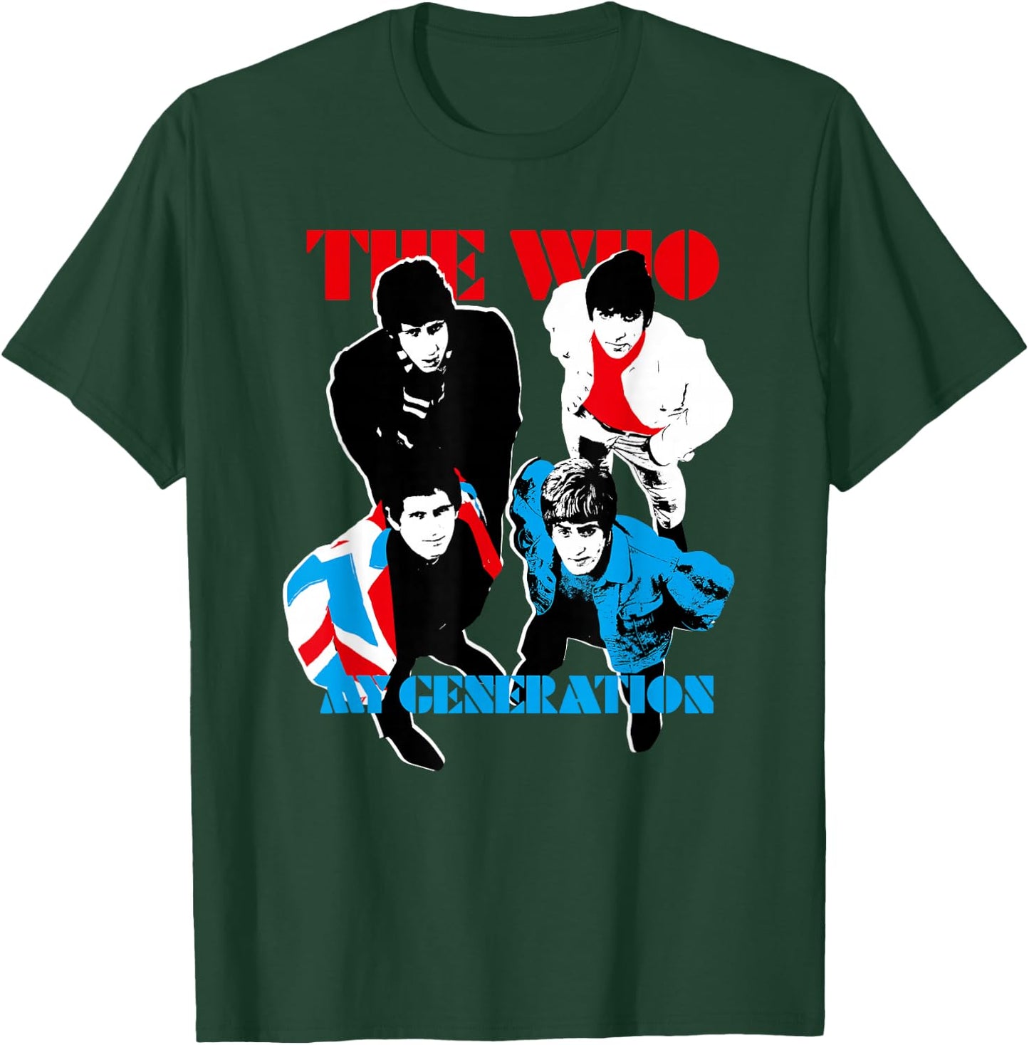 The Who Official My Generation - Black, -Adult, Short Sleeve, Classic Fit, Small T-Shirt - T-Shirt | Forest
