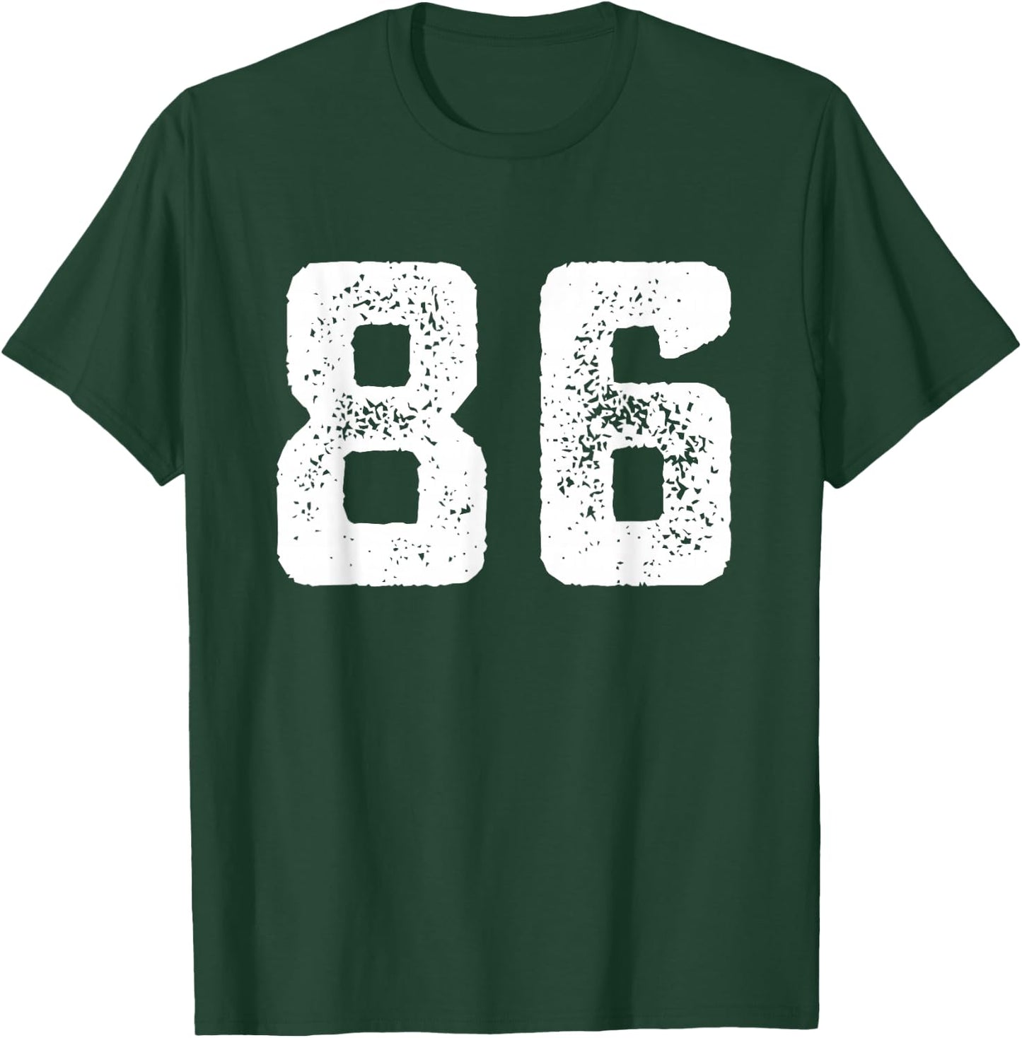Number 86 Years Anniversary Sports Team Player T-Shirt - T-Shirt | Forest