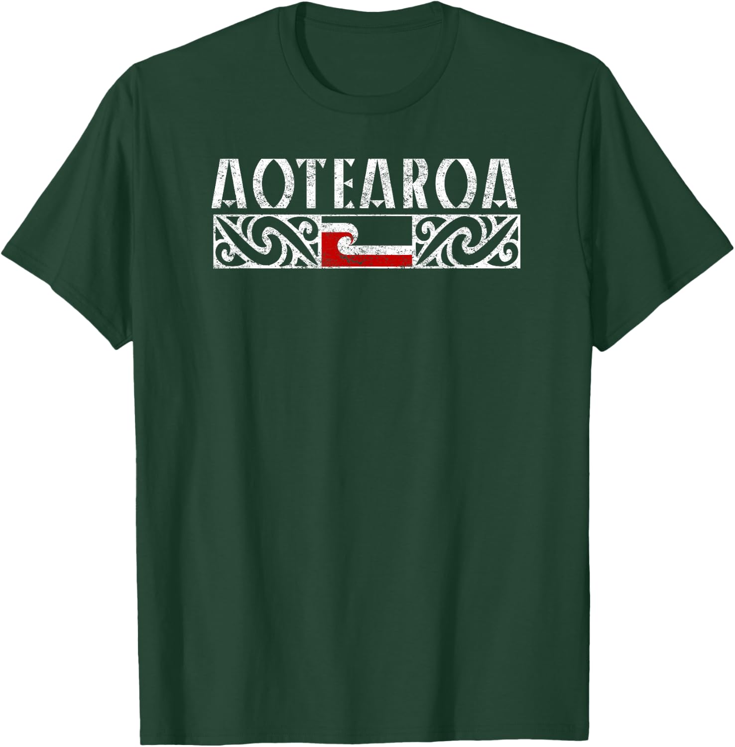 Aotearoa Maori Flag T-Shirt - T-Shirt | Forest