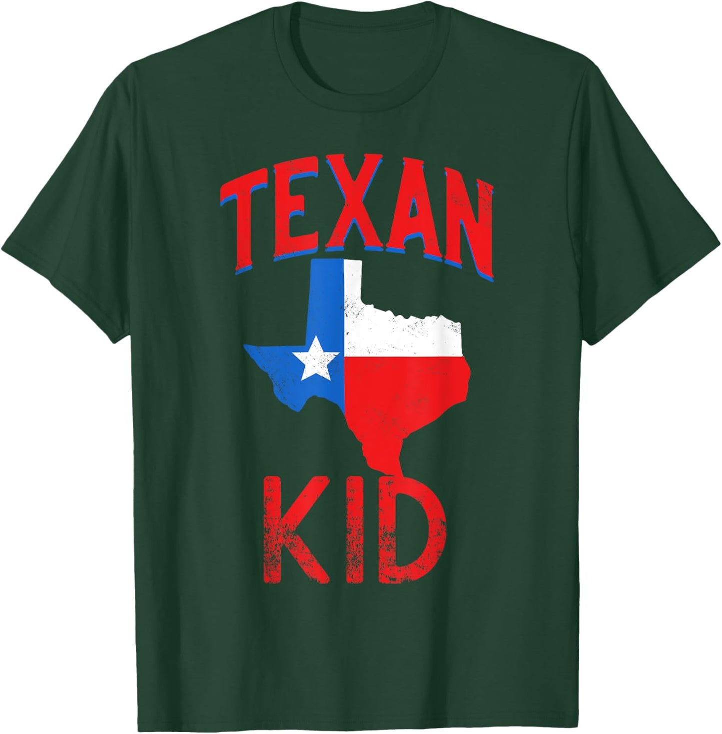 Texan Kid Flag Texas Proud Vintage T-Shirt - T-Shirt | Forest