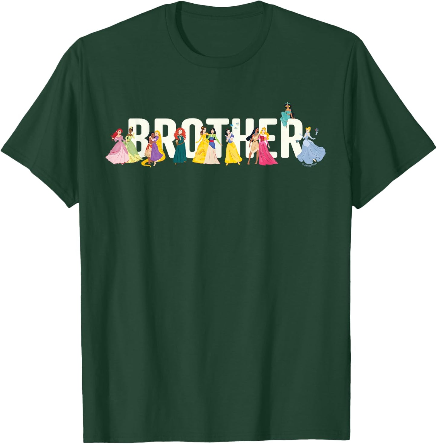 Disney Princess Squad Brother Family Trip Vacation Reunion T-Shirt - T-Shirt | Forest