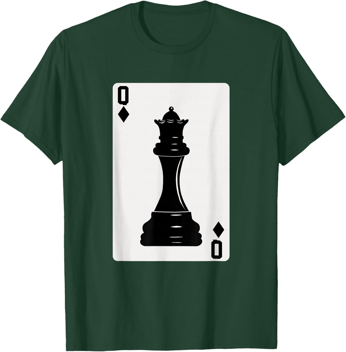 Chess Queen Playing Card T-Shirt - T-Shirt | Forest