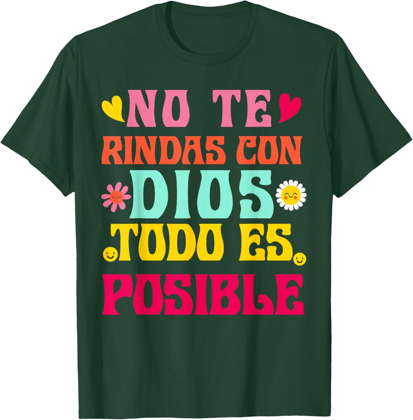 Camiseta Cristiana Para Mujer En Espanol Spanish Cristiano T-Shirt - T-Shirt | Forest