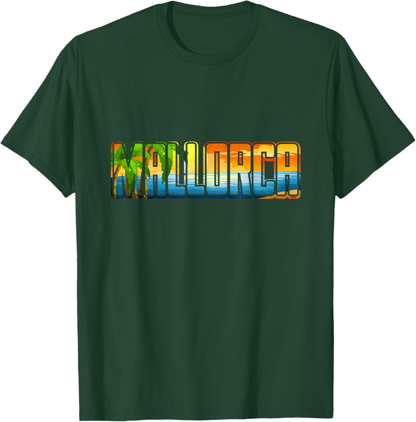Mallorca Sunset Silhouette T-Shirt - T-Shirt | Forest