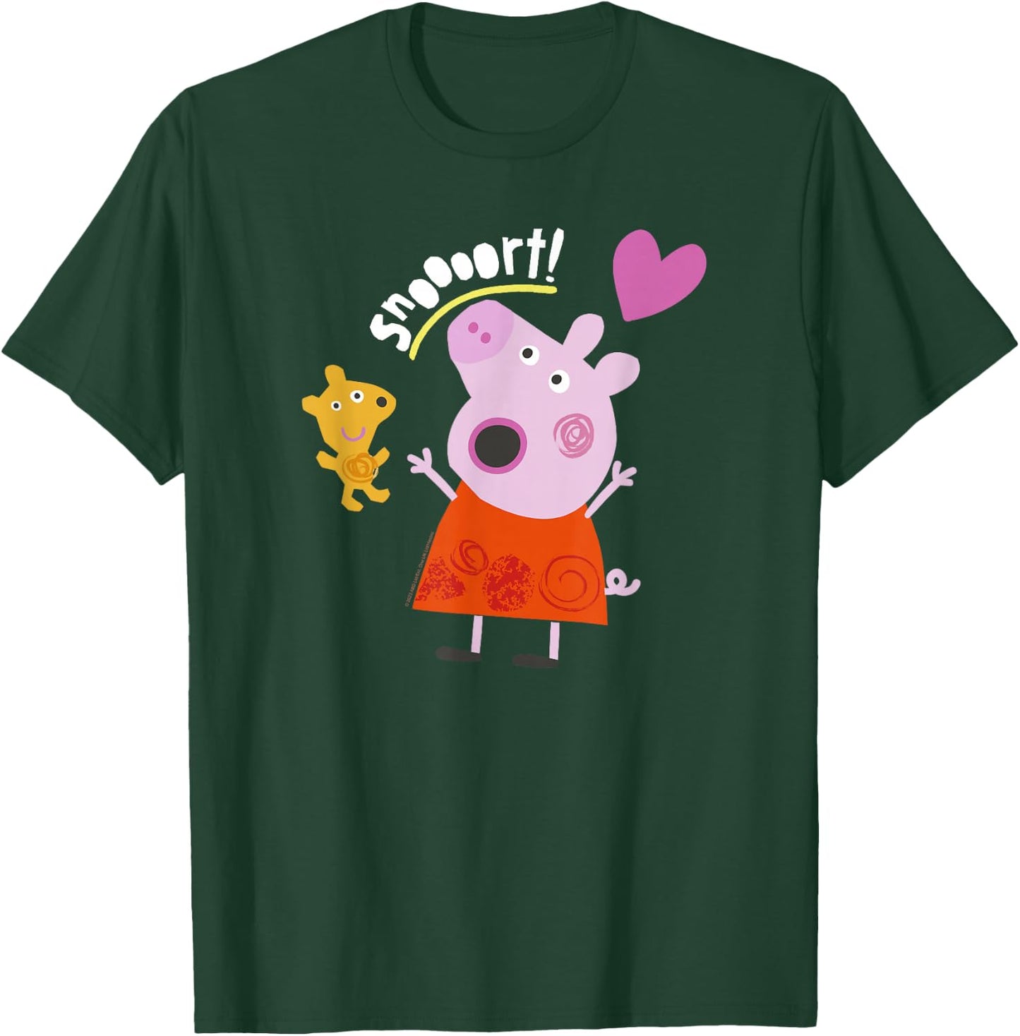 Peppa Pig Snoooort! Peppa & Teddy Having Fun T-Shirt - T-Shirt | Forest