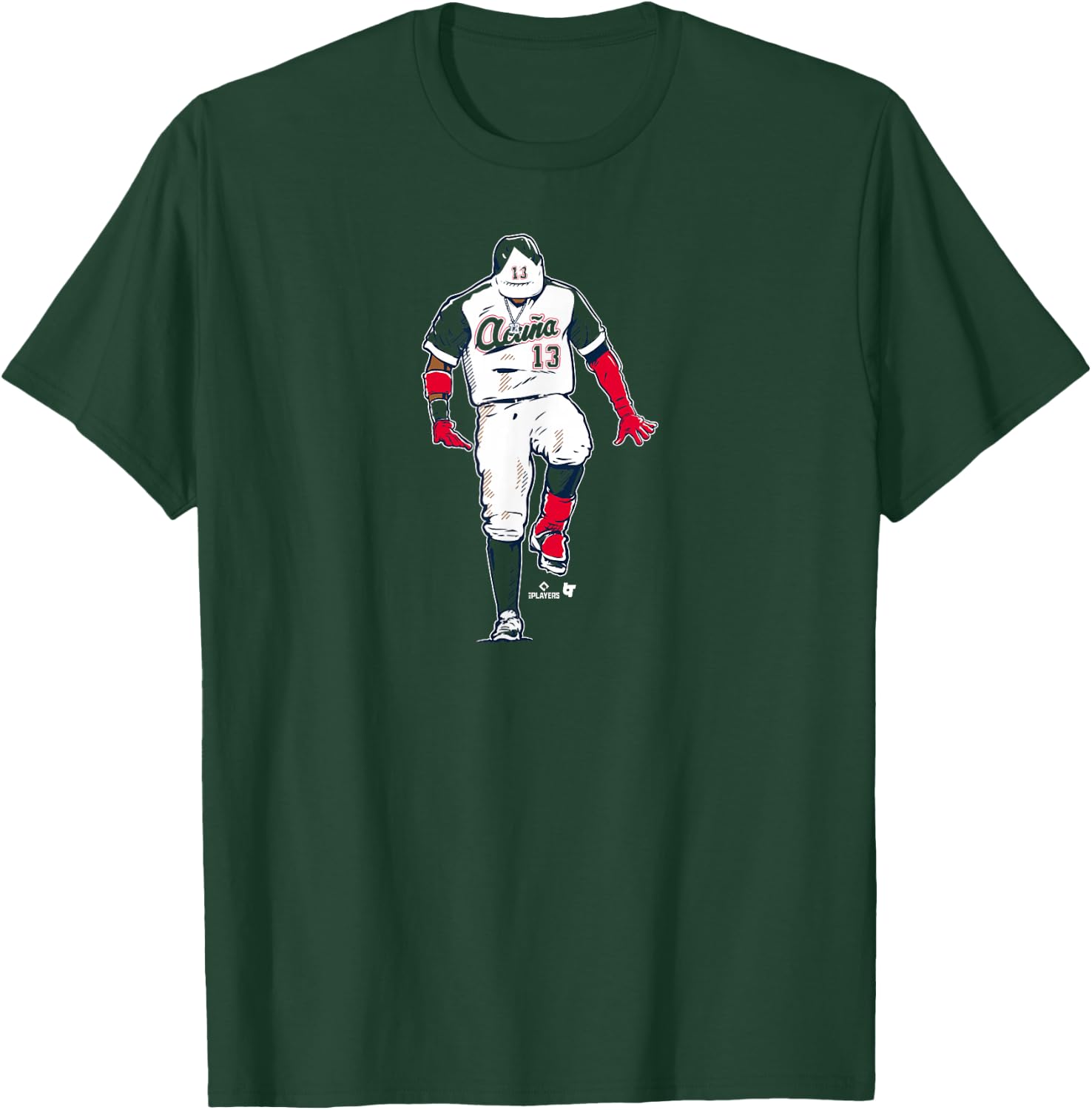 Ronald Acuña Jr. - The Silencer - Atlanta Baseball T-Shirt - T-Shirt | Forest