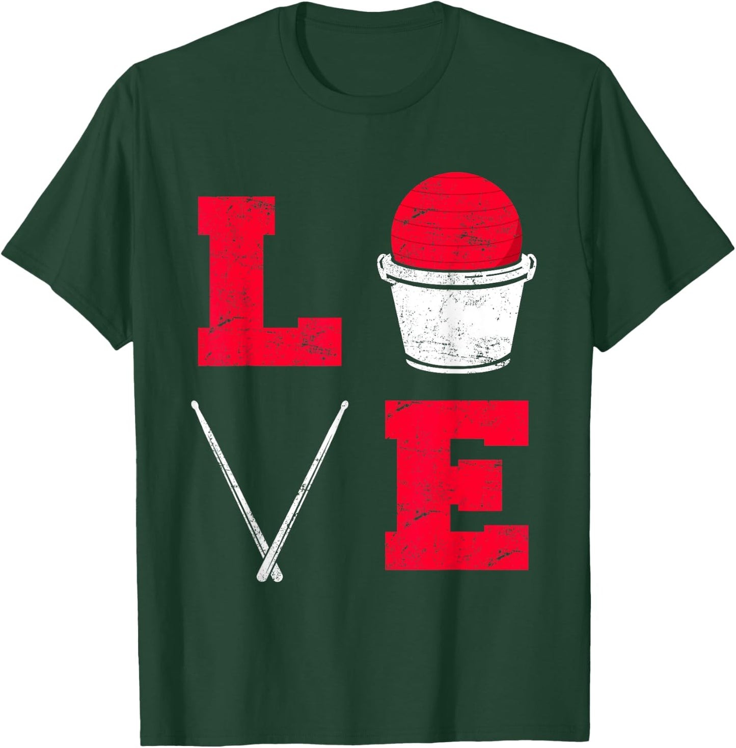 Cardio Drumming Love Fitness Class Gym Workout Exercise T-Shirt - T-Shirt | Forest
