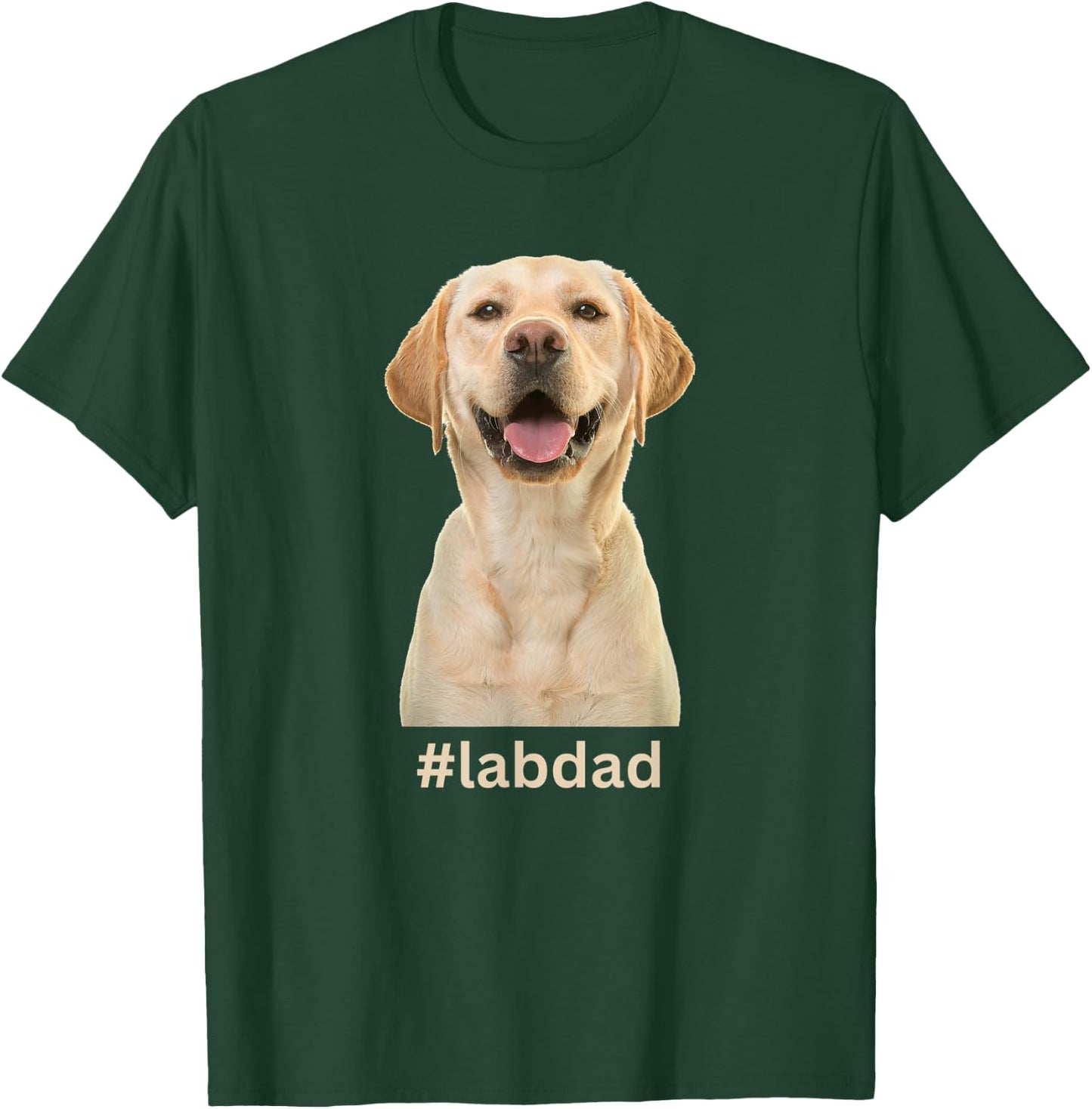Tan Labrador Retriever Lab Dad T-Shirt - T-Shirt | Forest