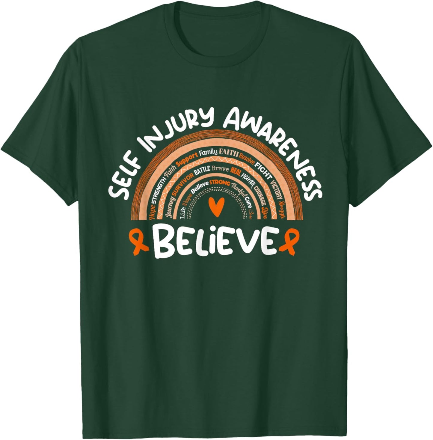 Self Injury Awareness Month Stuff | Self Injury Awareness T-Shirt - T-Shirt | Forest