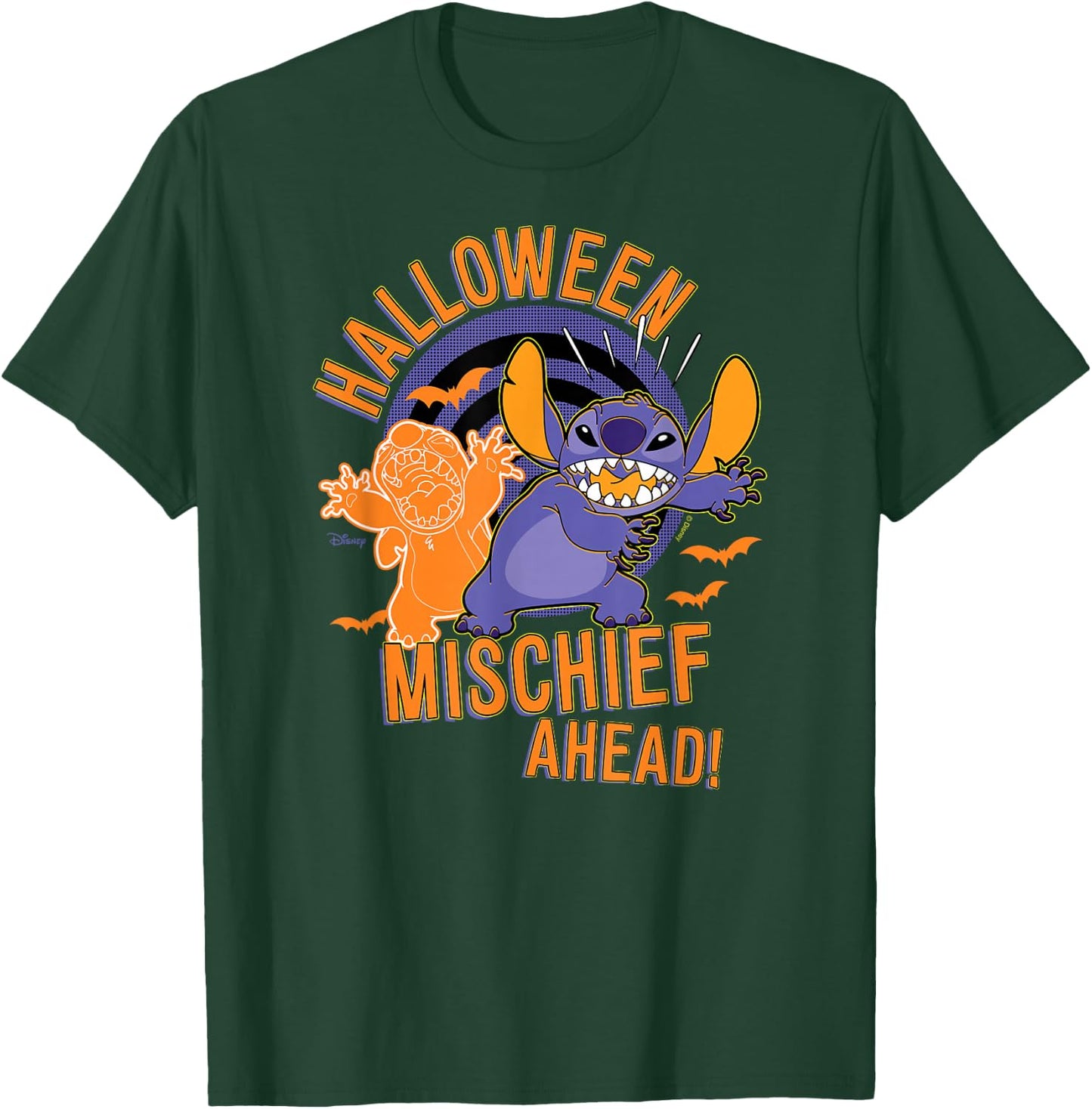 Lilo & Stitch - Halloween Mischief Ahead T-Shirt - T-Shirt | Forest