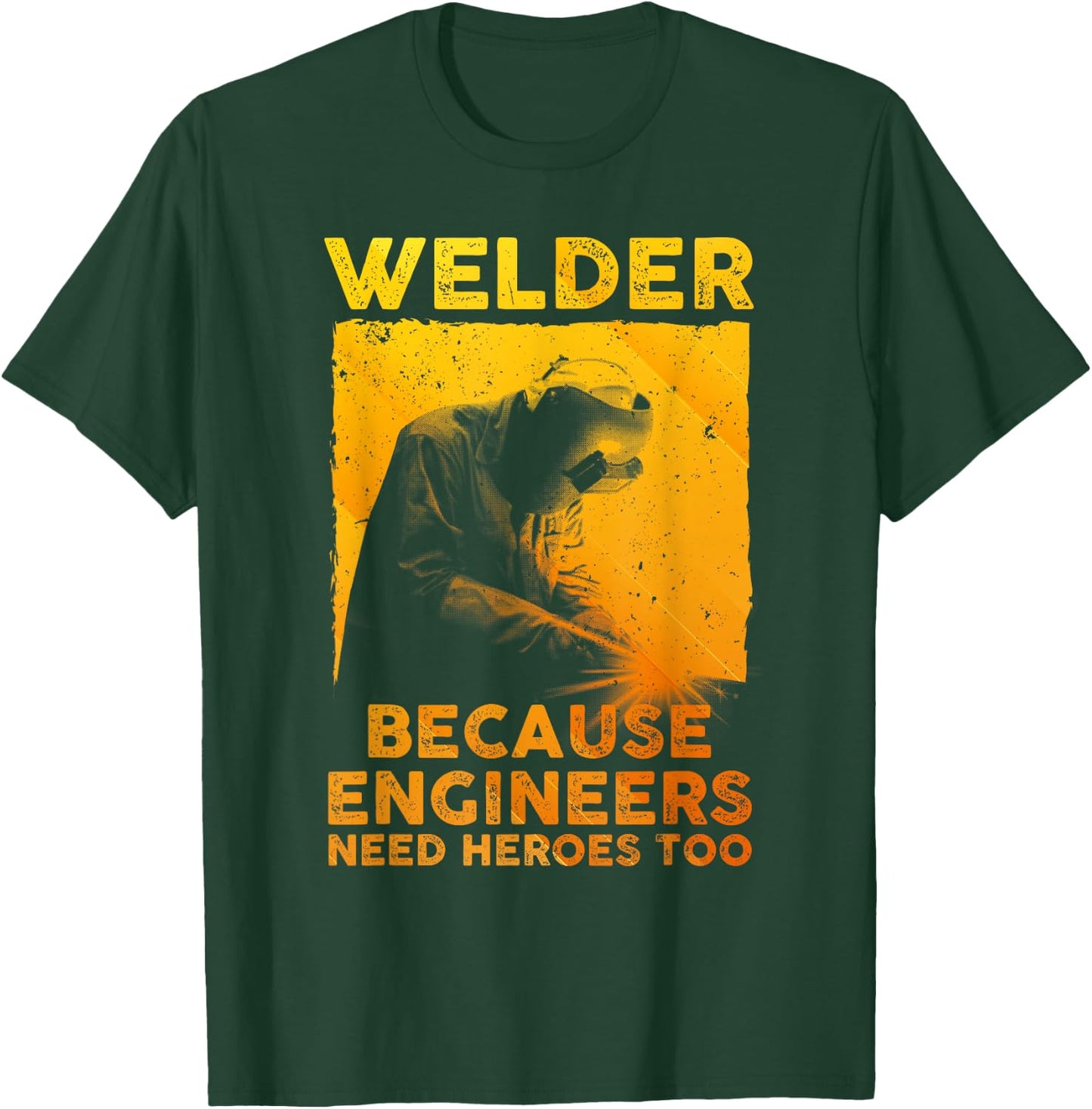 Best Welding Art Men Dad MIG/TIG Welder Lover Metal Workers T-Shirt - T-Shirt | Forest