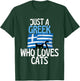 Just A Greek Who Loves Cats For all of Greece T-Shirt - T-Shirt | Forest