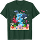 Kids 4th Birthday Party Sea Fish Aquarium Birthday Boy T-Shirt - T-Shirt | Forest