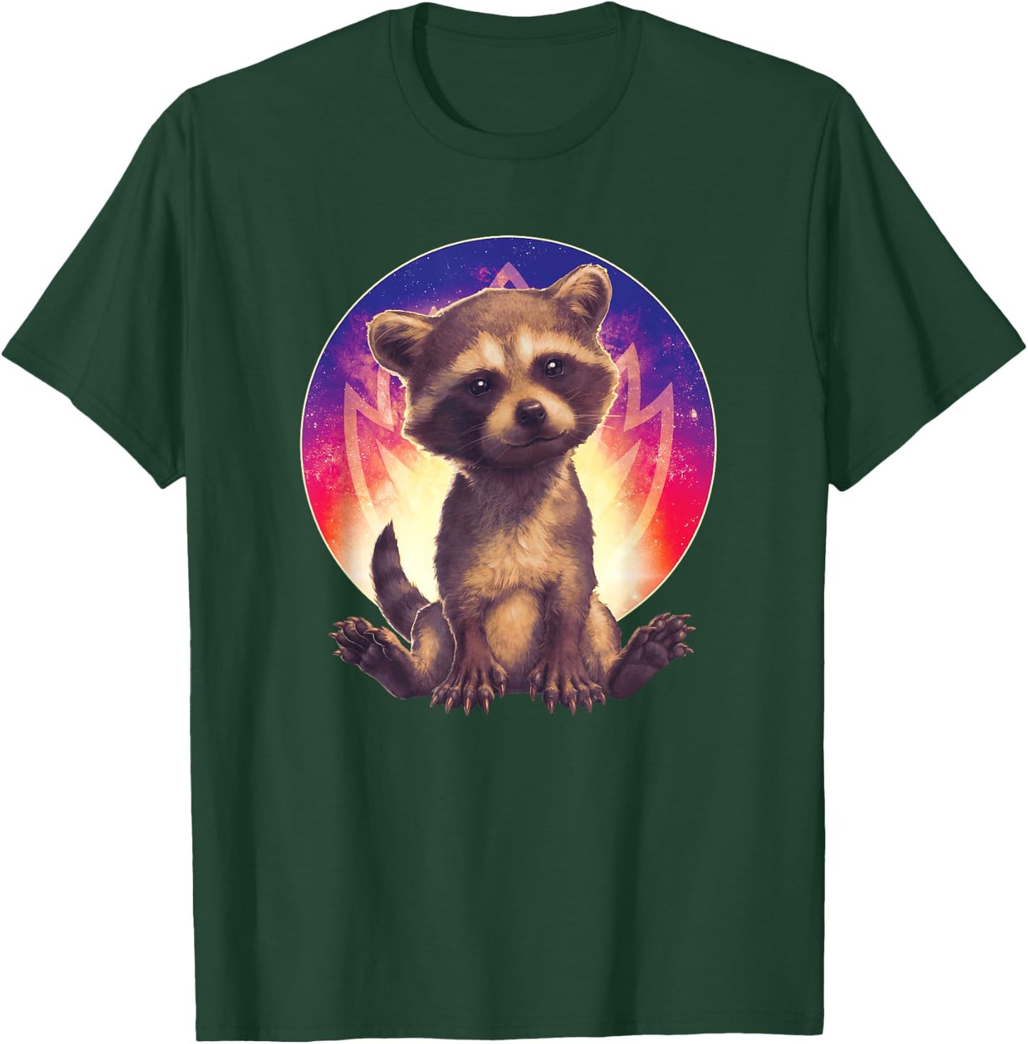 Marvel Guardians of the Galaxy Volume 3 Baby Rocket Raccoon T-Shirt - T-Shirt | Forest
