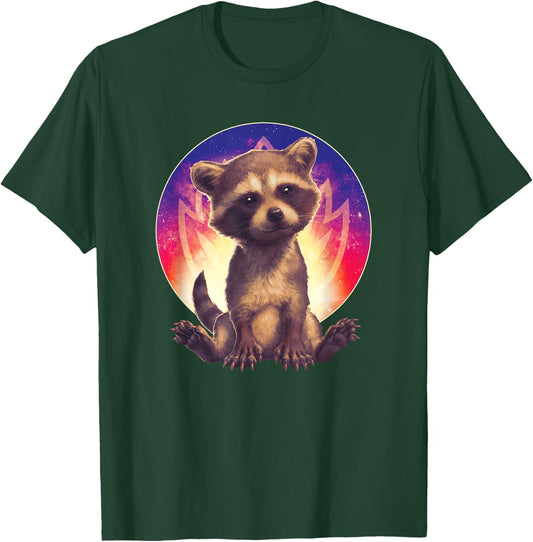Marvel Guardians of the Galaxy Volume 3 Baby Rocket Raccoon T-Shirt - T-Shirt | Forest