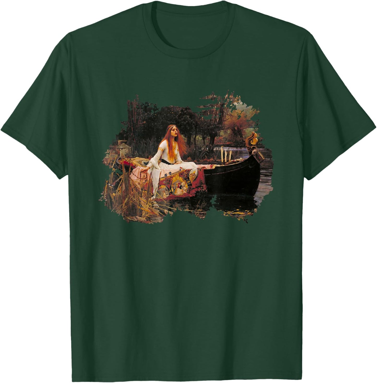 The Lady of Shalott Grunge T-Shirt - T-Shirt | Forest