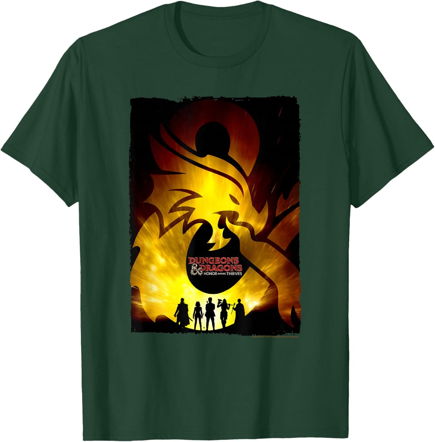 Dungeons & Dragons: Honor Among Thieves Party Silhouette T-Shirt - T-Shirt | Forest