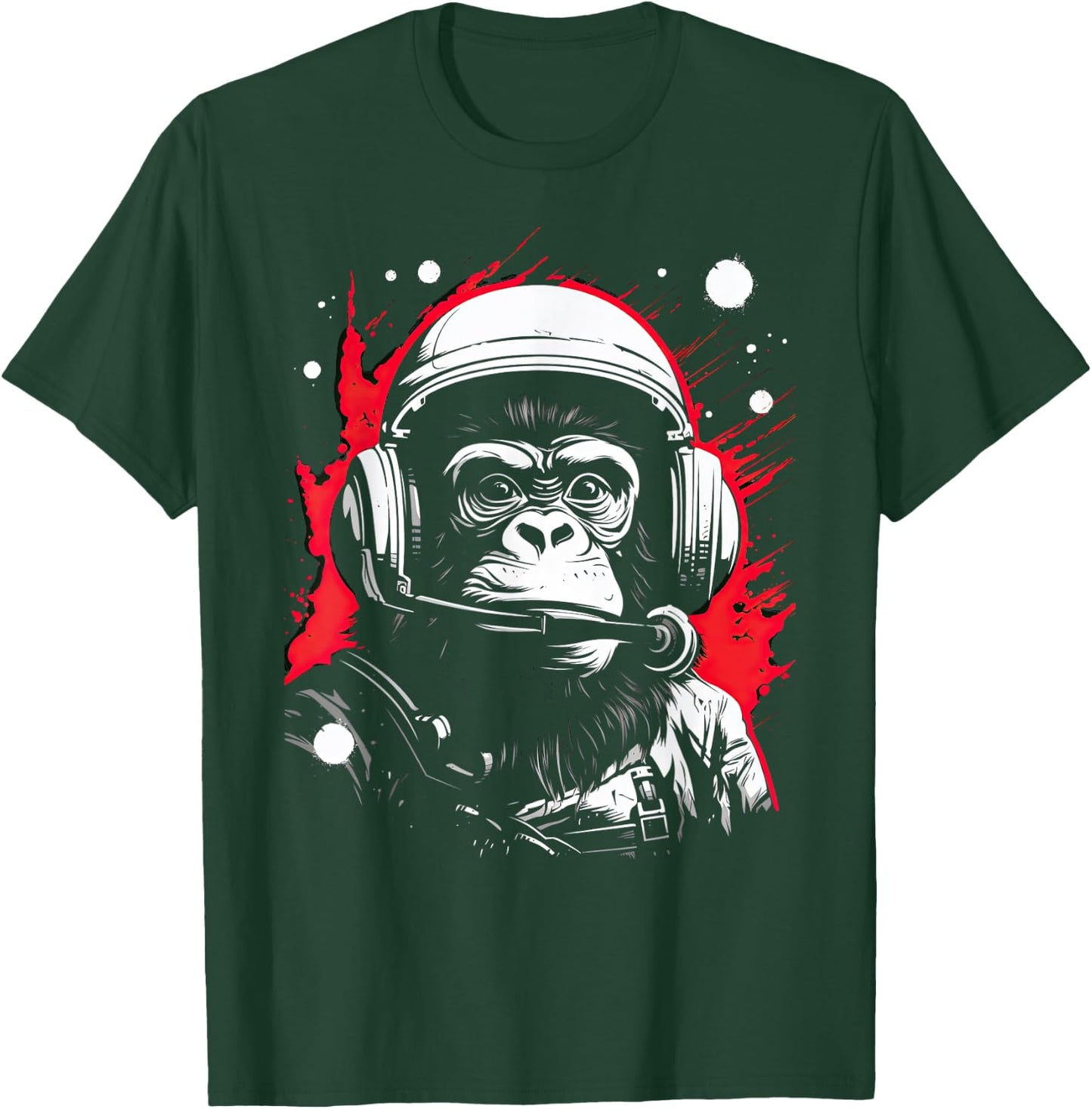 Iconic Monkey Astronaut in Astronautsuit in Space T-Shirt - T-Shirt | Forest