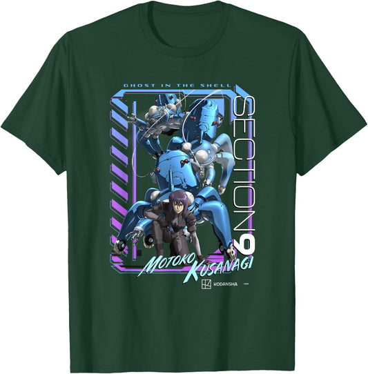 Ghost in the Shell: Stand Alone Complex Neon Section 9 T-Shirt - T-Shirt | Forest