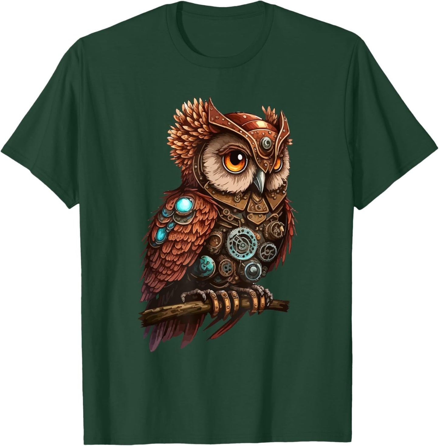 Steampunk Owl Steam Punk Owl Bird Vintage T-Shirt - T-Shirt | Forest