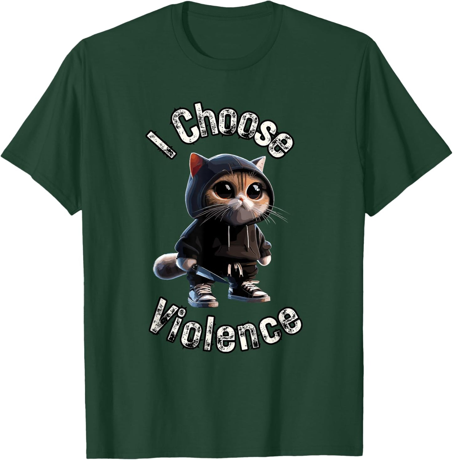I Choose Violence Cat Women T-Shirt - T-Shirt | Forest