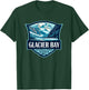 Glacier Bay National Park Illustration Travel Retro Badge T-Shirt - T-Shirt | Forest