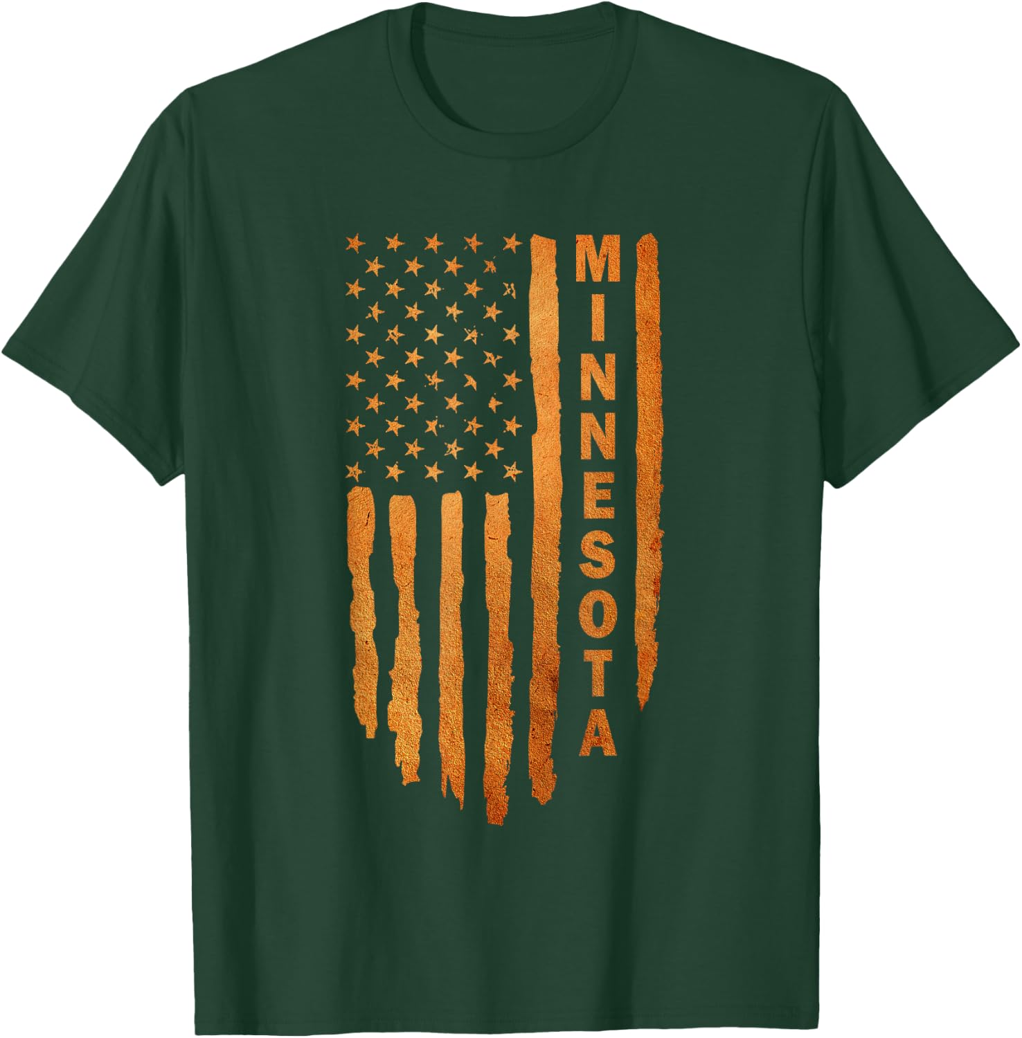 Minnesota Rustic Right to Bear Arms Second Amendment Flag T-Shirt - T-Shirt | Forest