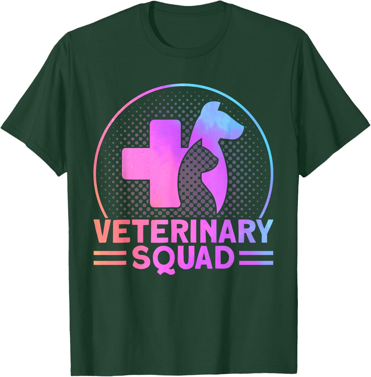 Veterinarian Veterinary Squad Vet Assistant T-Shirt - T-Shirt | Forest