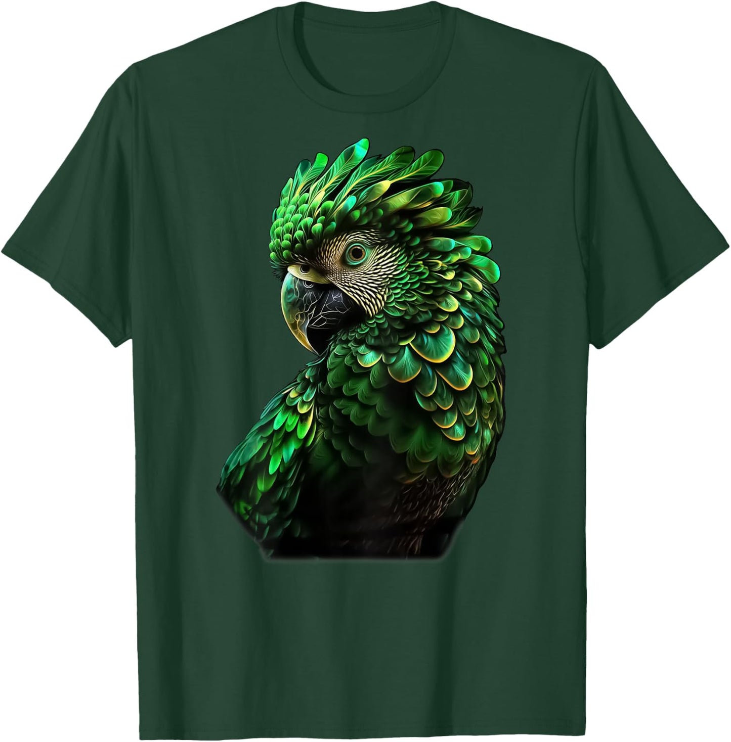 Emerald Green Macaw T-Shirt - T-Shirt | Forest