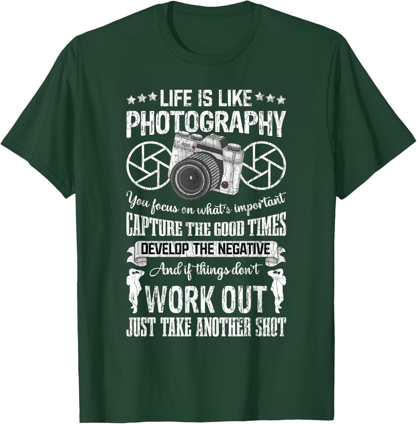 Das Leben ist wie Fotografie Funny Photographer Graphic T-Shirt - T-Shirt | Forest