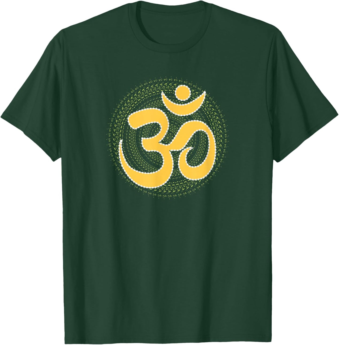 Om Meditation Ancient Symbol Spiritual Mandala Yog Aum Omkar T-Shirt - T-Shirt | Forest