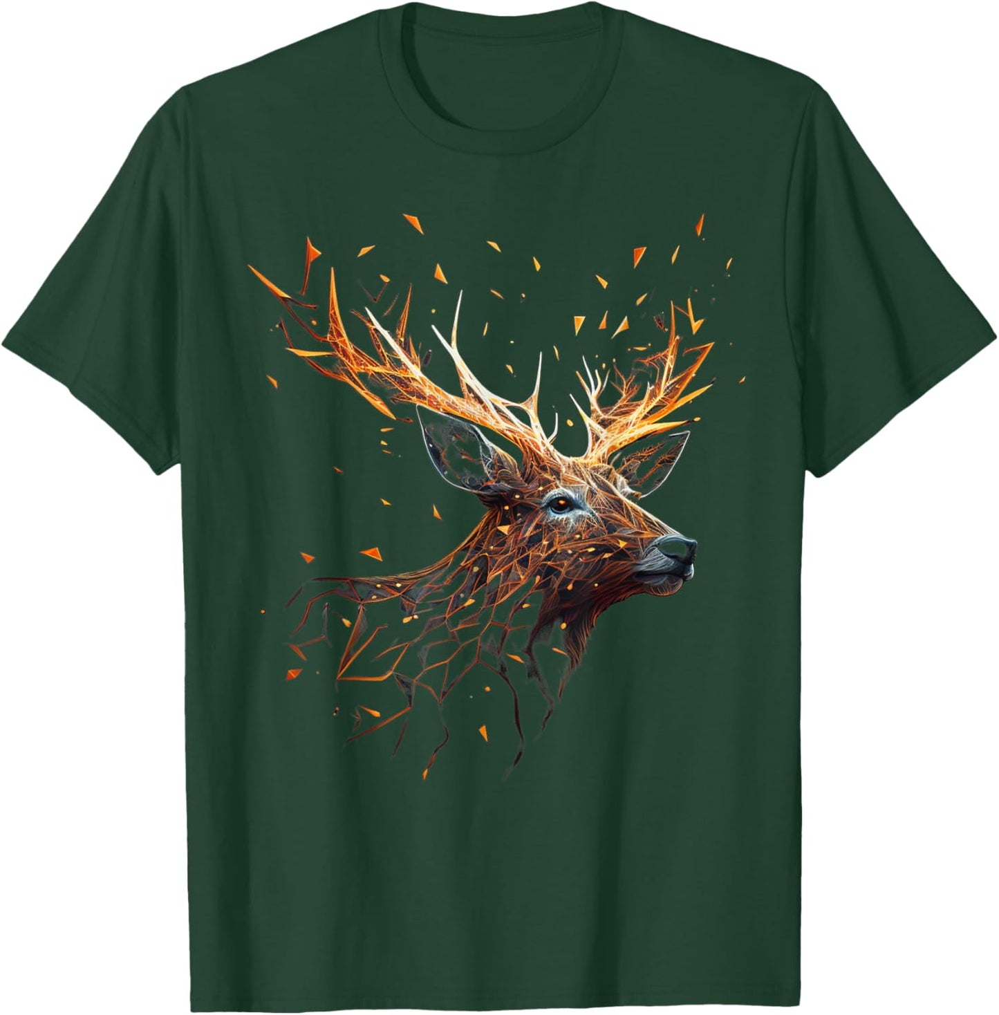 Deer Animal Motif Elk Forest Animal Print Deer T-Shirt - T-Shirt | Forest