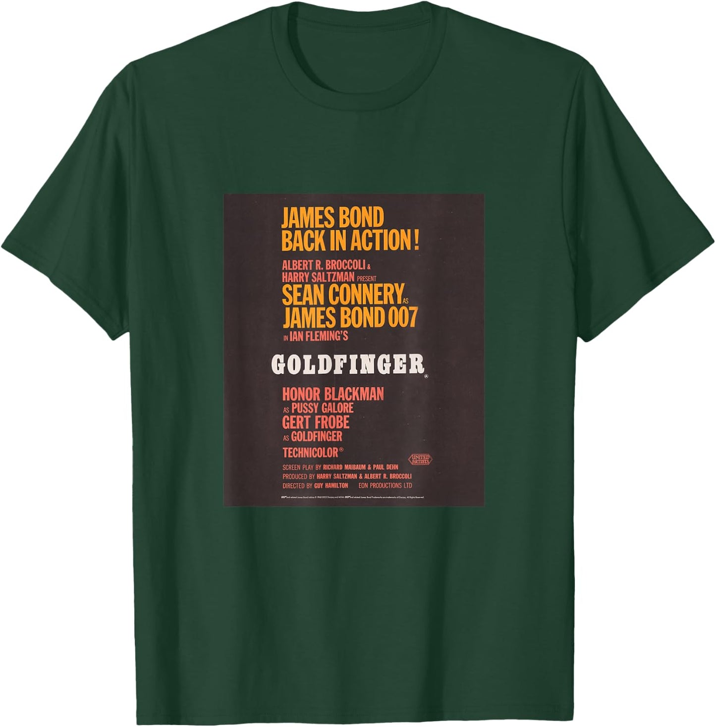 Official James Bond 007 Goldfinger T-Shirt - T-Shirt | Forest