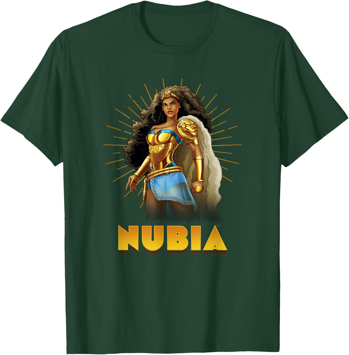 DC Comics Nubia Hero Pose Portrait T-Shirt - T-Shirt | Forest