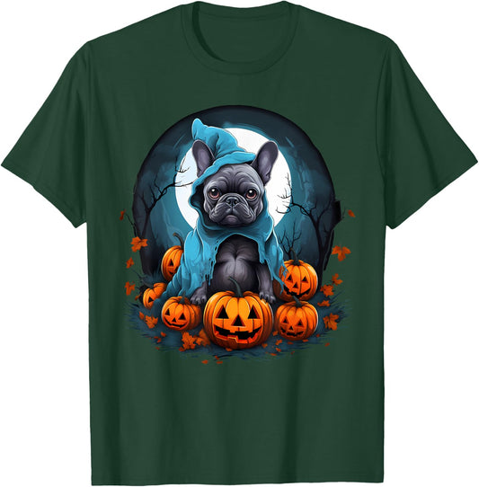 Frenchie French Bulldog Halloween Costume T-Shirt - T-Shirt | Forest