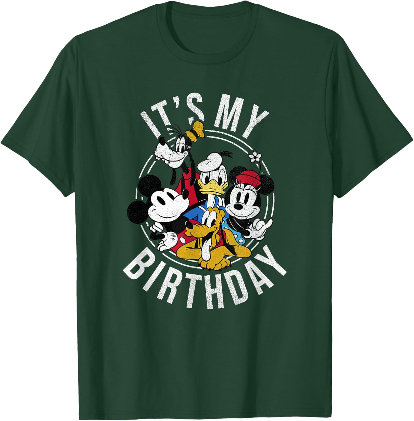 Disney Mickey & Friends It's My Birthday Group T-Shirt - T-Shirt | Forest