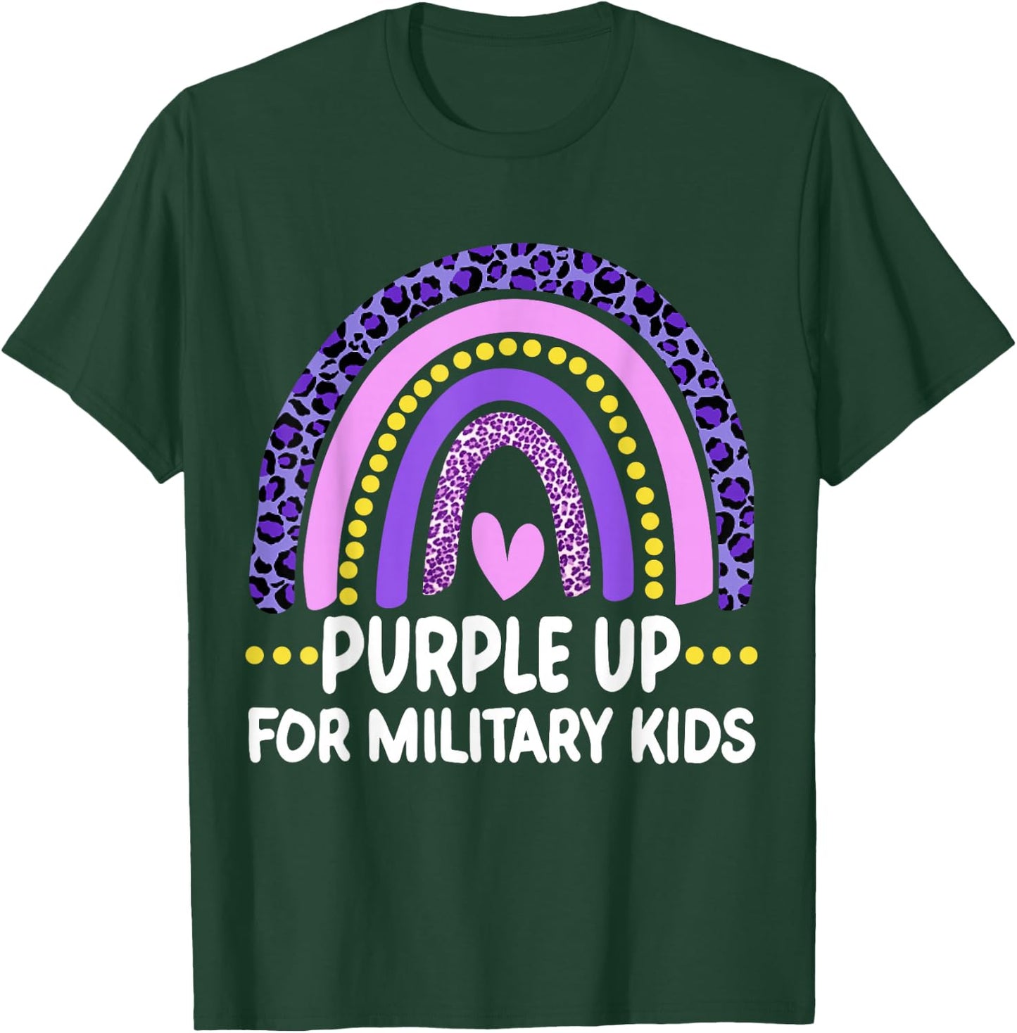 Purple Up for Military Kids Month of the Military Child T-Shirt - T-Shirt | Forest