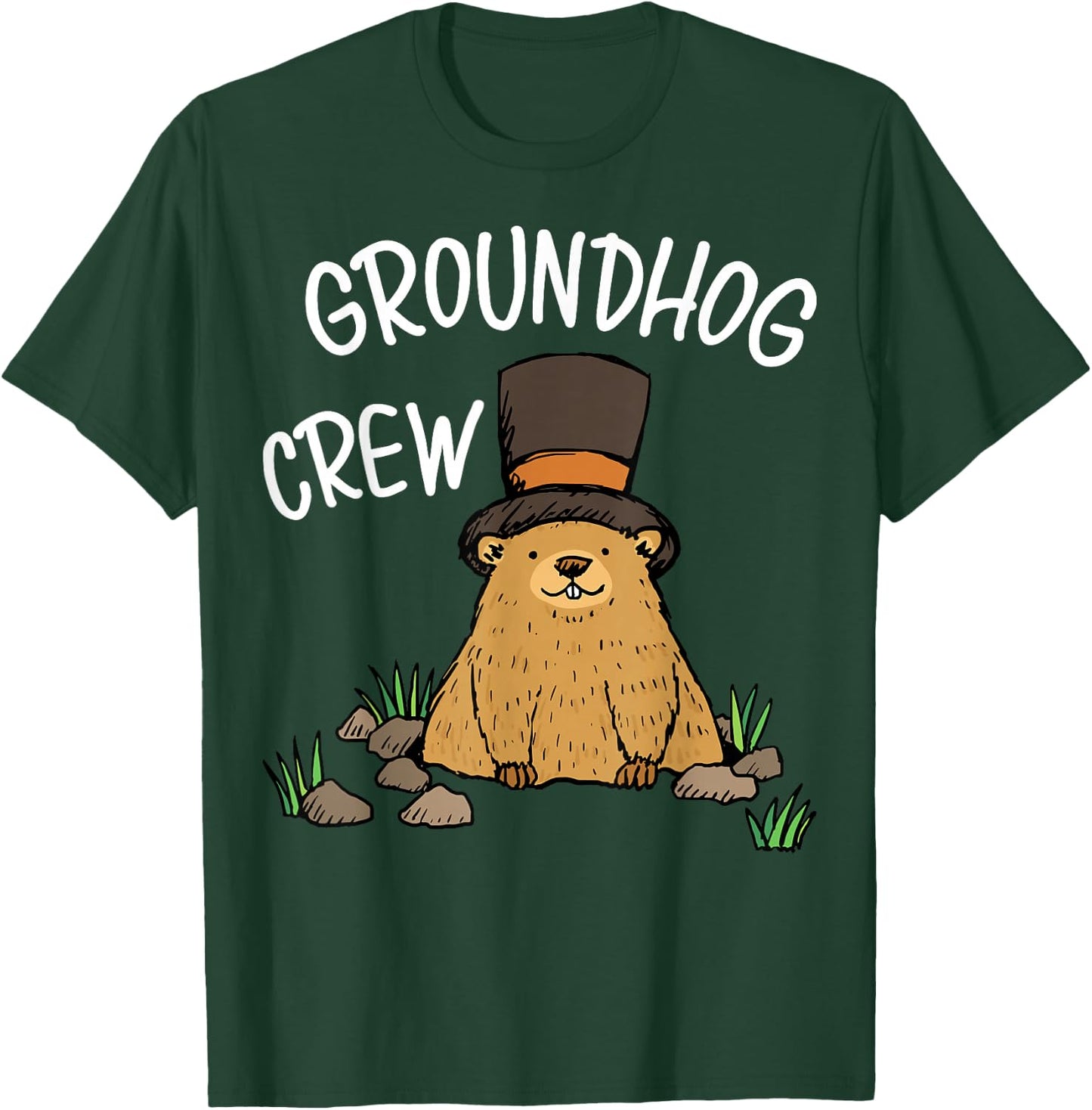 Funny Groundhog day Groundhog Crew for kids T-Shirt - T-Shirt | Forest